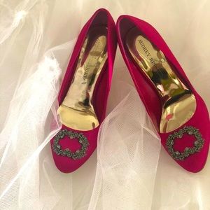 Fuchsia wedding shoes